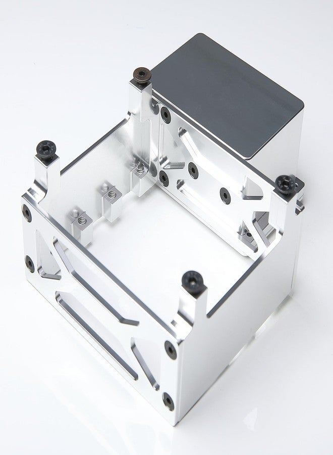 GTBRacing CNC Aluminum Servo Mount Receiver Case for 1:5 RC Car LOSI Desert Buggy DBXL-E 2.0 Upgrade Part (Silver) - Image 2